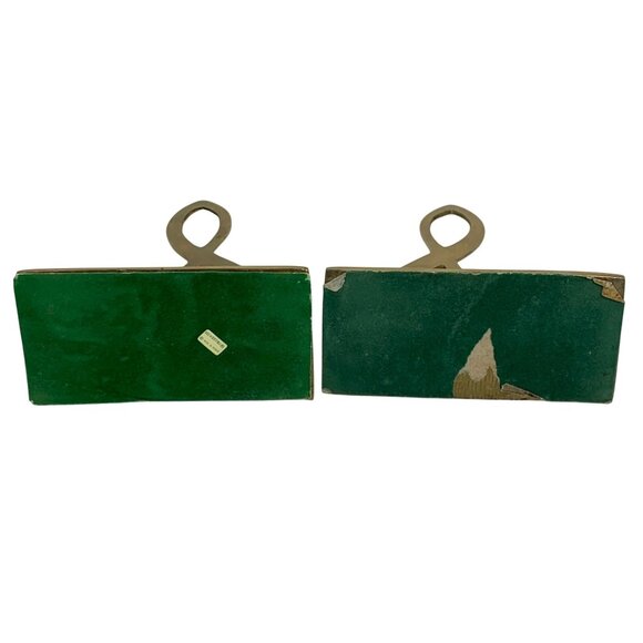 Silvestri Treble Clef Musical Notes Brass Bookends Vintage - Picture 4 of 5